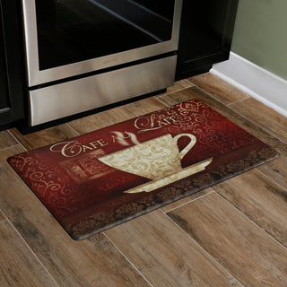 Oversized 20"x36" Feel at Ease Anti-Fatigue Kitchen Mat (New Coffee)