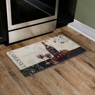 Oversized 20"x36" Feel at Ease Anti-Fatigue Kitchen Mat (Cabarnet)