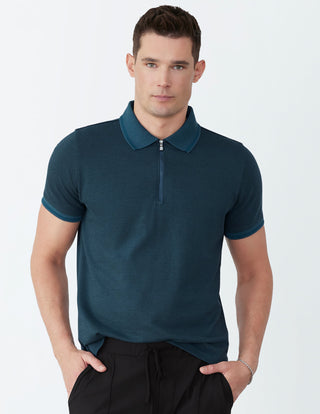 Stretch Zip Polo