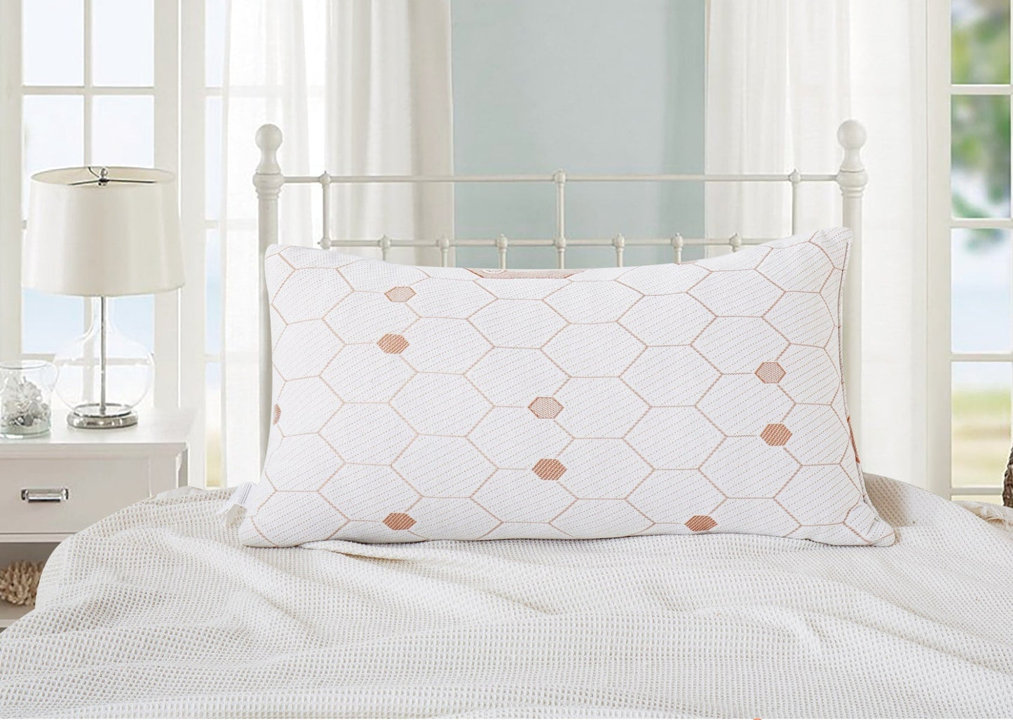 Copper Infused Memory Foam Pillow (Set of 2)