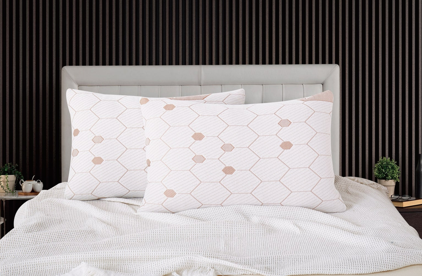 Copper Infused Memory Foam Pillow (Set of 2)