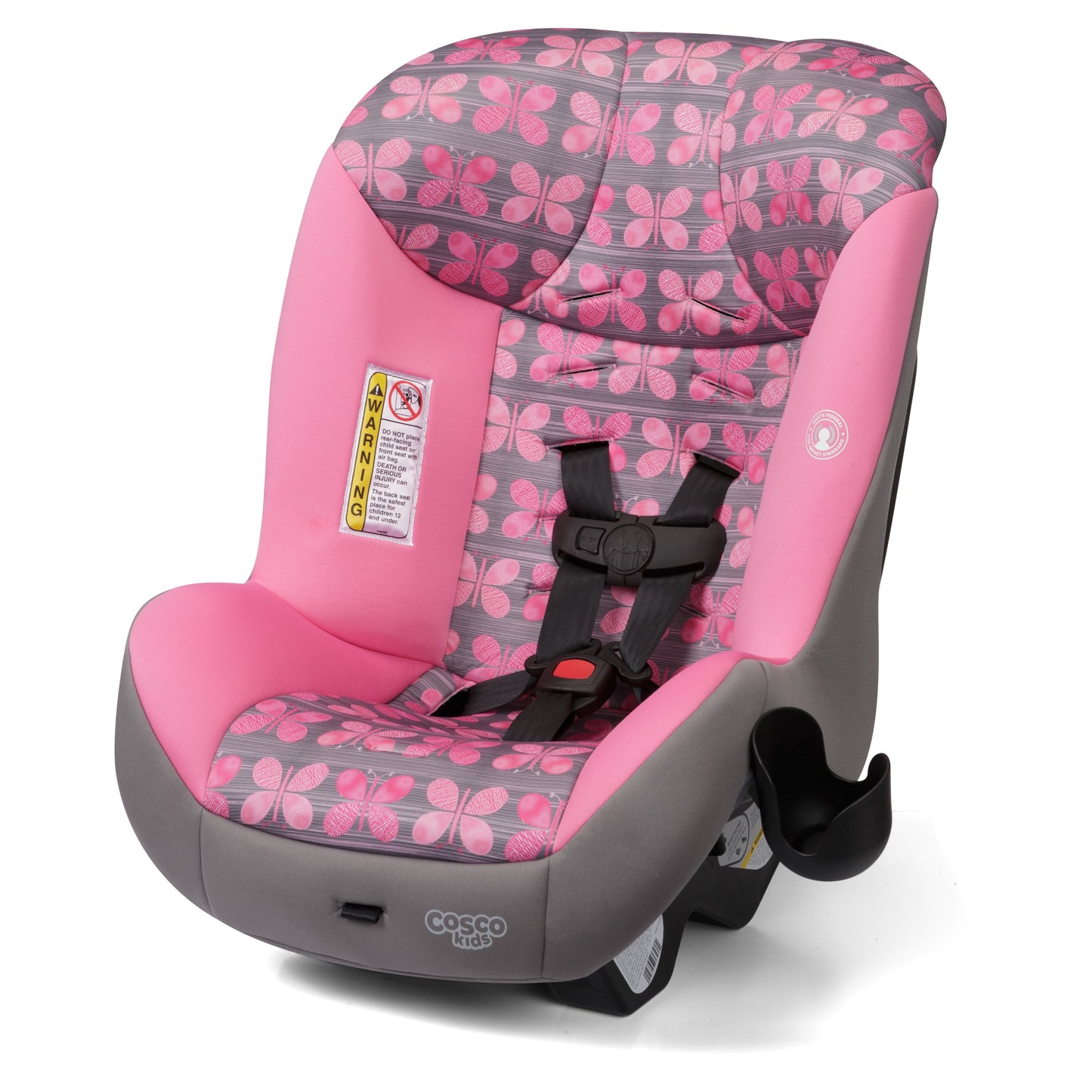 Cosco Kids Scenera Extend Infant  Toddler Convertible Car Seat Pink Butterfly