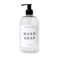White Text Labels for Plastic and Glass Dispensers
