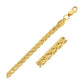 5.2mm 14k Yellow Gold Diamond Cut Round Franco Chain