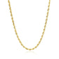 2.75mm 10k Yellow Gold Solid Diamond Cut Rope Chain