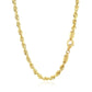 4.0mm 10k Yellow Gold Solid Diamond Cut Rope Chain