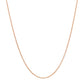 14k Rose Gold Oval Cable Link Chain 0.97mm