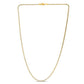 14k Yellow Gold Round Pave Franco Chain (2.30 mm)