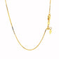 14k Yellow Gold Adjustable Box Chain 0.85mm