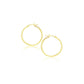 14k Yellow Gold Polished Hoop Earrings (20 mm)
