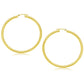 14k Yellow Gold Polished Hoop Earrings (50 mm)
