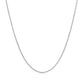 14k White Gold Round Cable Link Chain 1.1mm