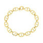 14k Yellow Gold High Polish Mariner Link Bracelet (8.8mm)