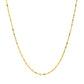 14k Yellow Gold Diamond-Cut Bead Chain 1.0mm