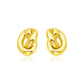 14k Yellow Gold Polished Knot Earrings