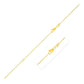Extendable Cable Chain in 14k Yellow Gold (0.8mm)