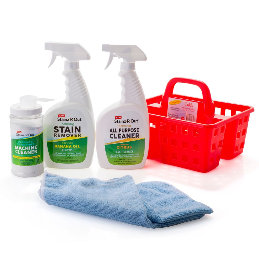 Stainz R Out 6-Piece Home Care Starter Set w/ Storage Caddy