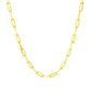 14K Yellow Gold Paperclip Chain (2.5mm)