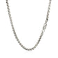 3.0mm Sterling Silver Rhodium Plated Round Box Chain