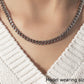 5.5mm 14k White Gold Miami Cuban Semi Solid Chain