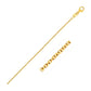 14k Yellow Gold Round Cable Link Chain 1.3mm