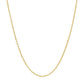 14k Yellow Gold Round Cable Link Chain 1.3mm