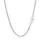 Sterling Silver Rhodium Plated Round Box Chain 1.8mm