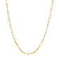 14K Yellow Gold Wide Paperclip Chain (3.3mm)