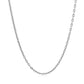 Double Extendable Cable Chain in 14k White Gold (1.9mm)