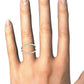 14k White Gold Diamond Split Band Ring (1/4 cttw)