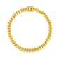 7.0mm 14k Yellow Gold Classic Miami Cuban Solid Bracelet
