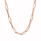 14K Rose Gold Bold Paperclip Chain (4.2 mm)