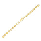 Moon Cut Bead Chain Bracelet in 14k Yellow Gold  (3.00 mm)