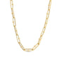 14k Yellow Gold High Polish Elongated Paperclip Jax Link Necklace