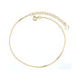 14K Gold Plated Box Chain Anklet