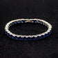 Classic Sapphire Tennis Bracelet in Rhodium