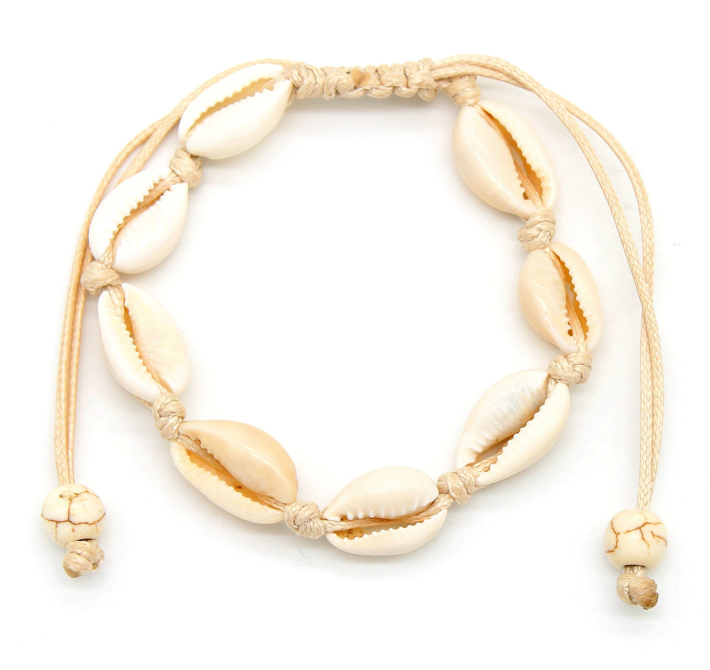 Cowrie Sea Shell Adjustable Bracelet