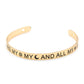 Inspirational Bangle or Bracelets in 14K Gold Plated