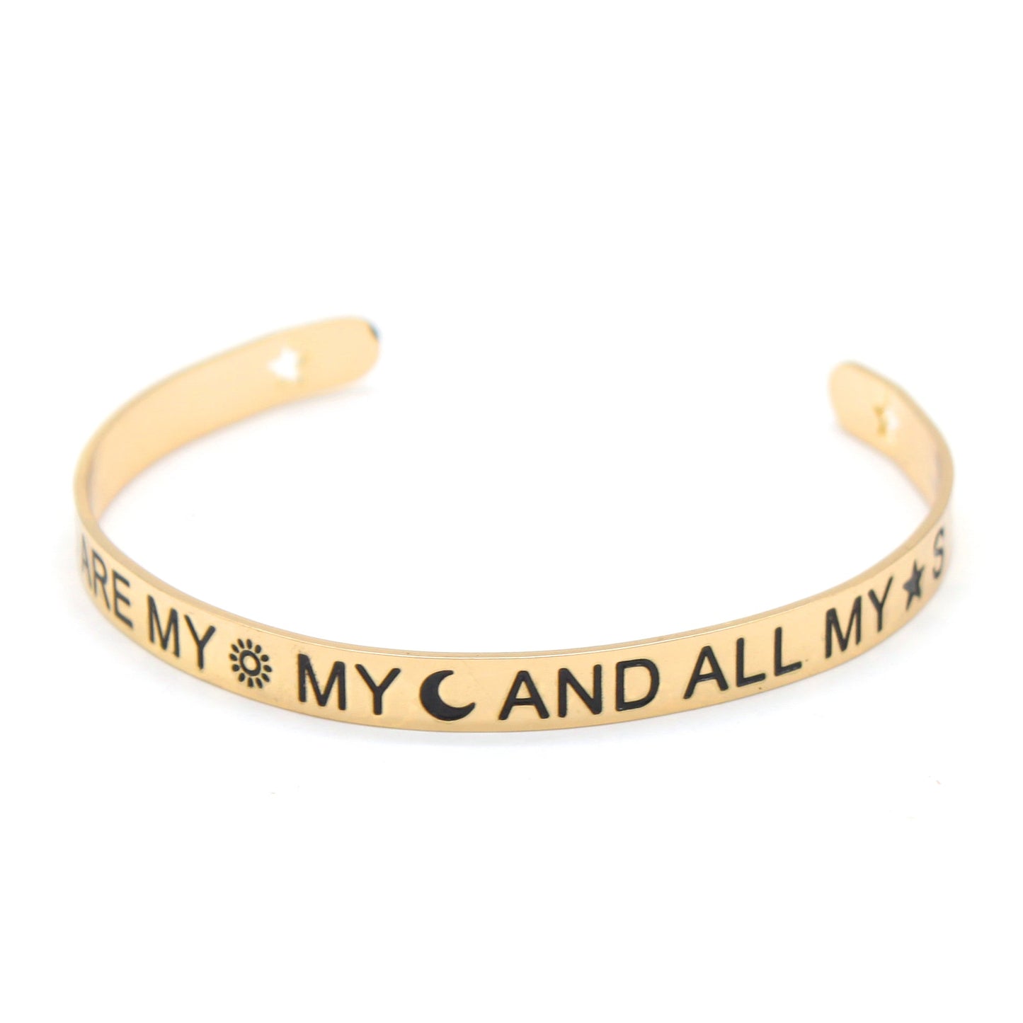 Inspirational Bangle or Bracelets in 14K Gold Plated