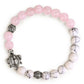 Genuine Quartz and Turtle Healing Bracelet