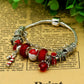 Murano and Swarovski Crystal Christmas Bracelet