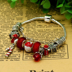 Murano and Swarovski Crystal Christmas Bracelet