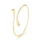14K Gold Water Drop Bangle Bracelet