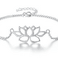 Sterling Silver Lotus Flower Bracelet