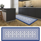 19.6 in. x 55 in. Anti-Fatigue Kitchen Runner Mat (Blue Geo)