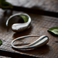 Solid Sterling Silver Waterdrop Hook Earrings