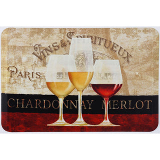 Paris Wine Antifatigue Kitchen Mats