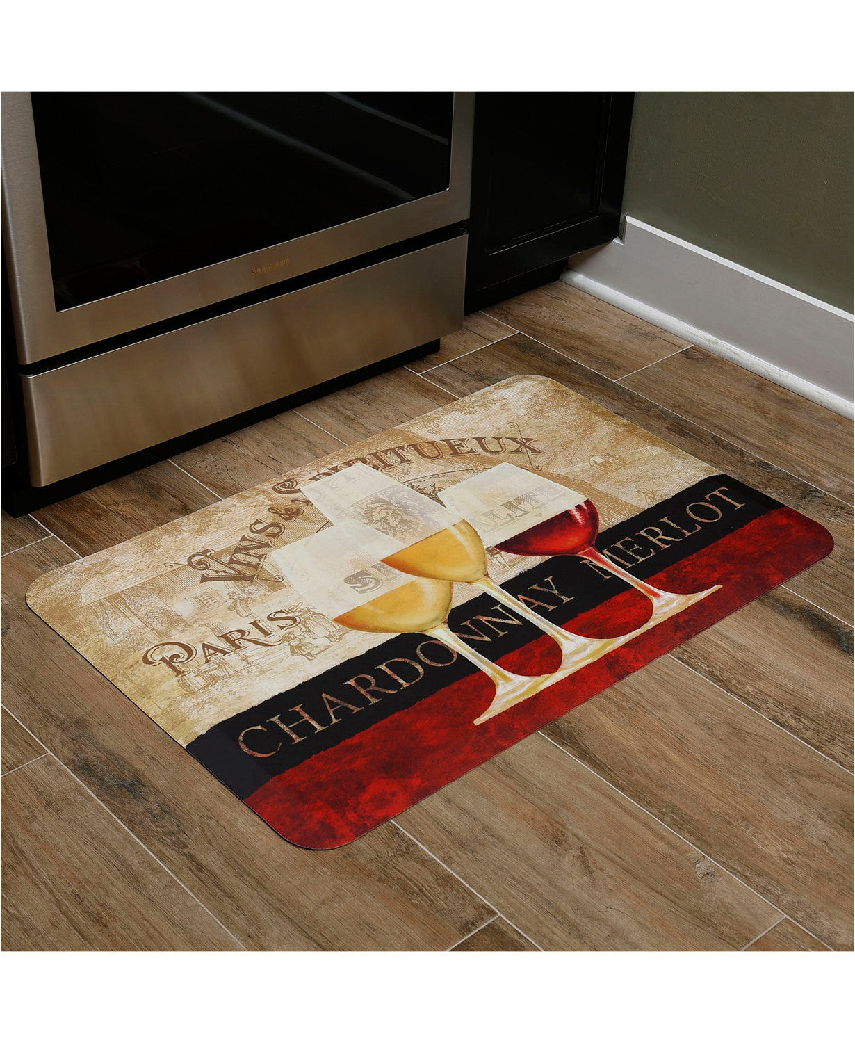 Paris Wine Antifatigue Kitchen Mats
