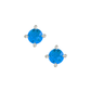 Tanzanite Stud Earring in 18K White Gold