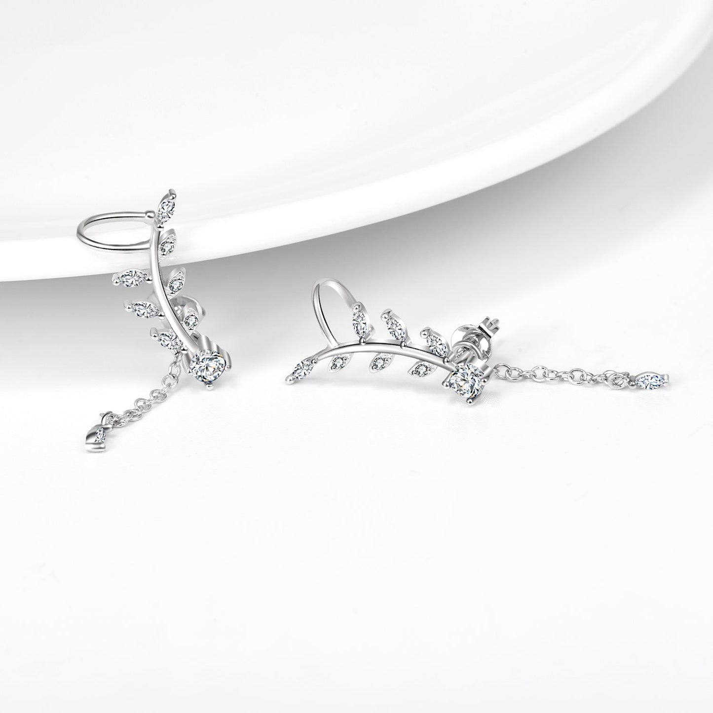 Genuine Crystal Climber & Drop Earrings